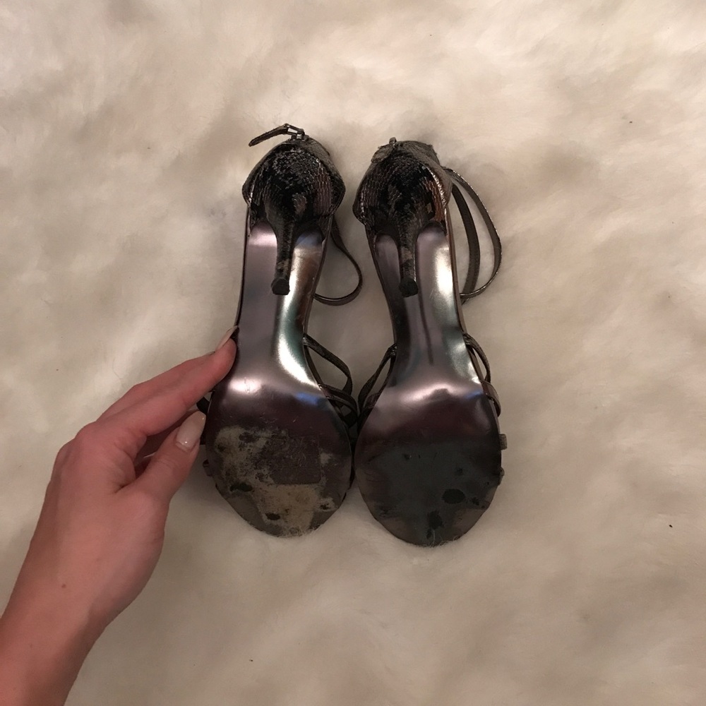 Bebe Python🐍Snake Ankle Strap Sandal - Picture 5 of 8